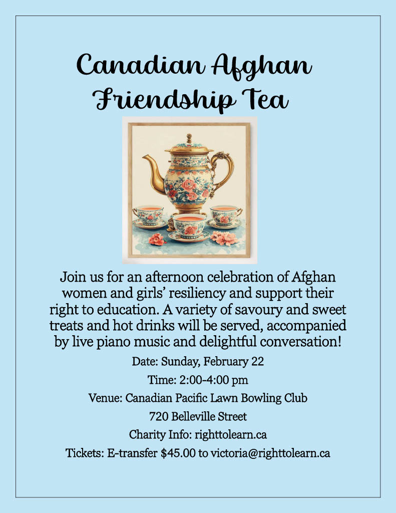 Canadian Afghan Friendship Tea – Right to Learn